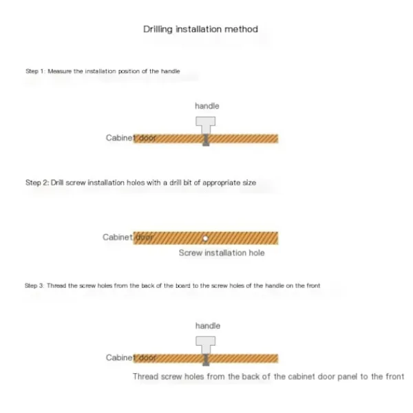 ATELA Byråer>8 × Trädraghandtag Mångsidig stil Bred applikation Träskåpsknoppar Set med skruvar Trämöbelhandtag Snygga