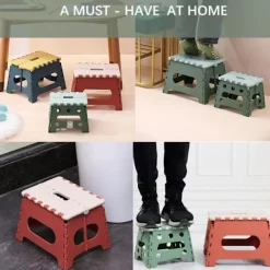 Pallar>(26 cm höjd - Blå) Bärbar plastpall för barn och vuxna