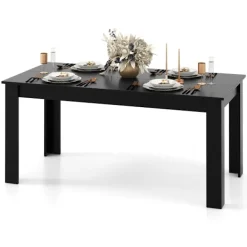 Northix Matbord>160 cm långt utdragbart matbord, modernt köksbord med plats för upp till 8 personer