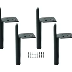 Soffbord>15 cm möbelben i svart metall bordsben DIY möbelben med skruvar för soffa soffbord sängskåp andra möbler