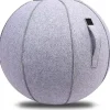 Kontorsmöbler>65 cm Sittboll för kontor, sovsal och hem, Pilates träningsboll med överdrag, lättviktig, självstående, ergonomisk, hållningsaktiverande träning