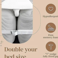 Sängar>20 cm Sängbrygga - Madrasskoppling för att göra två enkelsängar till en dubbelsäng - Madrasskil med madrassrem för gästrum