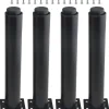 Hyllor>(25-42 cm, svart) Set med 4 robusta justerbara möbelben i metall - FA-