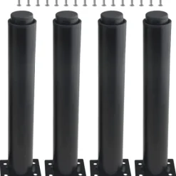 Hyllor>(25-42 cm, svart) Set med 4 robusta justerbara möbelben i metall - FA-