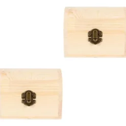 Kistor & Koffertar>2 Craft Box Armband, gångjärnständer, ädelstenar/faux trä/åldrad pärla, medium resväska lås, vintage brännare klocka