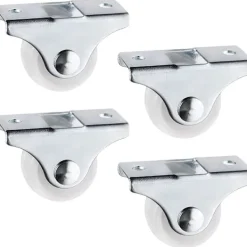 Kontorsmöbler>4 fasta hjul 25mm plast möbelersättningshjul riktningsbara lådhjul