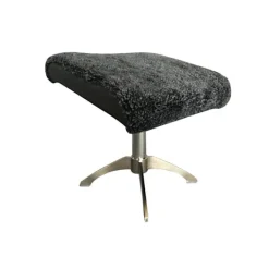 Tusent Pallar>565 Fårskinns pall svart tillhör stol 562