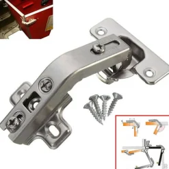 Skåp>135 graders vikta skåpsdörr gångjärn ram mjuk stängning halv överlägg kök