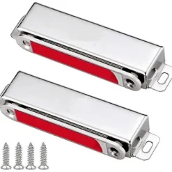 DAO Skåp>28 kg Stark Magnetisk Skåpdörrmagnet 2 Delar Rostfritt Stål Magnetiska Skåpdörrspärrar För Möbler Stark Kraftfull Magnet För Låda [DB]