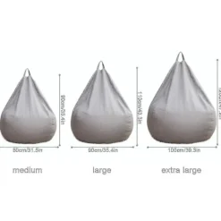 ATELA Sittsäckar>2024 Ny Extra Large Bean Bag chairs Couch sofa Cover Indoor Lazy Lounger For Adults Kids Promotion Price