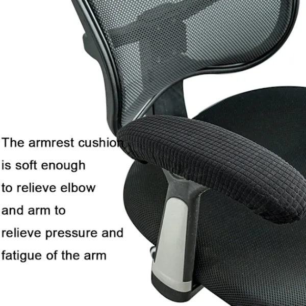 Kontorsmöbler>1 par / 2 st Polyester Avtagbara Slitstarka Maskintvättbara Kontorsstolsarmstödsskydd Smutsavvisande Elastiska Vattentäta Dator Snurrstol