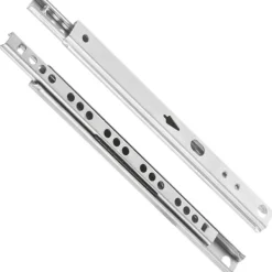 Skåp>1 Par Lådskenor - Lådskenor - Kökslådskenor - Lådskenor - Glidskena - Galvaniserat Stål Delvis Utdragbar Skena H:17mm/B:246mm-FQ-