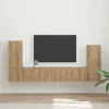 vidaXL Tv-Bänkar>4 pcs Artisan Ek