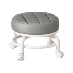 Pallar>360° Roterande Rullpall Hushållspall Flyttbar Pall Lågt Buller Remhjul Låg Pall Universella Svängbara Hjul För Kök Hem_OF