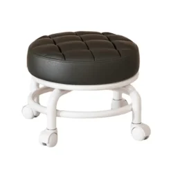 Stolar>360° Roterande Rullpall Hushållspall Flyttbar Pall Lågt Buller Remhjul Låg Pall Universella Svängbara Hjul För Kök Hem