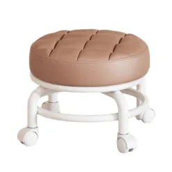 Pallar>360° Roterande Rullpall Hushållspall Flyttbar Pall Lågt Buller Remhjul Låg Pall Universella Svängbara Hjul För Kök Hem_OF