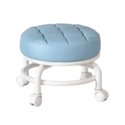 Pallar>360° Roterande Rullpall Hushållspall Flyttbar Pall Lågt Buller Remhjul Låg Pall Universella Svängbara Hjul För Kök Hem 30cmx28cmx6cm