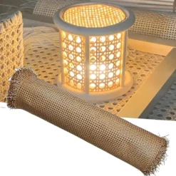 Balkongmöbler>1 Rulle Rattan Nät Utan Gråta Stark DIY Rattan Möbel Dekoration Engineering Nät Rattan Nät För Dagligt Liv 40cm