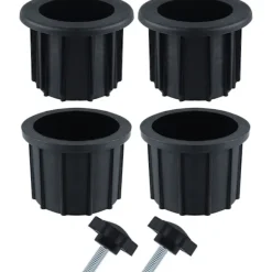 Balkongmöbler>2 set (6 st) Ersättningskit för delar till parasollfot för uteplats, inklusive 4 st parasollhålsring och 2 st handskruv, parasoll