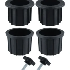 Balkongmöbler>2 set (6 st) Ersättningskit för delar till parasollfot för uteplats, inklusive 4 st parasollhålsring och 2 st handskruv, parasoll