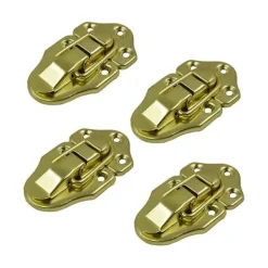 Kistor & Koffertar>4 Set Guld Metall Resväska Anknäbbslåda Haspar Spännen Växla Spärrhake Haspar Bagage Låda Spärrhake Haspar