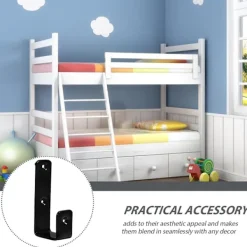 Sängar>1 set våningssäng stege fäste säng stege fixering krok robust våningssäng stege fäste krok svart