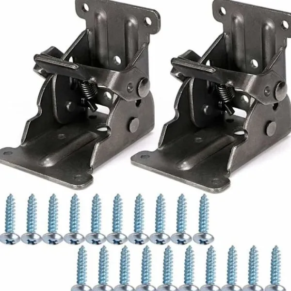 Kontorsmöbler>2 st 90 graders självlåsande fällbara gångjärn, fällbara konsoler, arbetsbänk fällbara stålhyllkonsoler