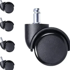 Kontorsmöbler>5 st 10 mm polhjul i gummi för kontorsstolar, ersättningsskydd för parkettgolv