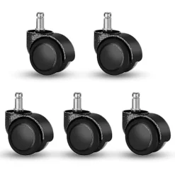 Kontorsmöbler>5 st 11 mm Universell Storlek Kontorsstol Dubbla Hjul, Ersättningshjul för Stolar, För Kontorsstolar, Gamingstolar, Snurrstolar