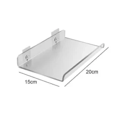 Hyllor>2 st Akryl Flytande Vägghyllor, Väggmonterad Displayhylla, Förvaringshylla