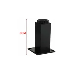 Soffbord>4 st aluminiumlegering TV-bordsben, soffbord stödben, möbelben (svart)