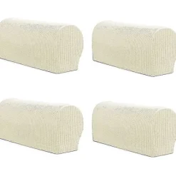 Stolar>4 st Armstödsöverdrag för Stolar, Stretch Fåtölj Soffa Armstödsskydd Halkfri Polyester Soffstol Arm