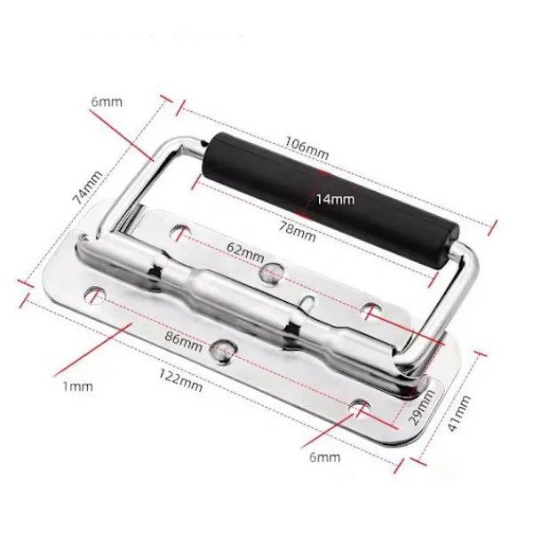 Kistor & Koffertar>2 st Bagagehandtag, 120 mm Kassa Handtag Vikbara Korg Handtag Säkerhetslåda Handtag Fjäderbelastade Vikbara Handtag med Handtag för Verktygslåda Ersättningslåda | Fyndiq