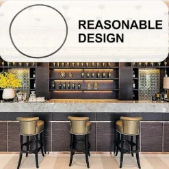 Stolar>3 st Barstolsbas Gummiring Barstol Skyddsring Barstol Golvskyddsring 41.50X41.50X0.40CM