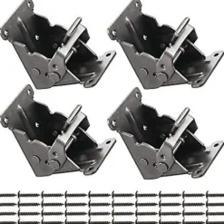 DAO Matgrupper>4 st bordbenssängben vikbara fästen med skruvar, fällbart gångjärnsbeslag, självlåsande förlängningshyllfäste (FW)