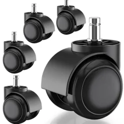Kontorsmöbler>5 st Ersättningshjul för Kontorsstol IKEA, 10 mm x 22 mm, Passar för Hårda Golv (250 kg Kapacitet) Parent