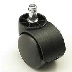 Kontorsmöbler>2 st Ersättningshjul i plast, svängbara, svarta, 50 mm, för kontorsstol, snurrstol, soffa