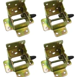 Balkongmöbler>4 st Fällbara Beslag med Lås Järn Fällbara Bordben Bordben Fällbara Fötter och Möbelgångjärn för Fällbara Ben Verkstadsbord Utbyggbart Skrivbord