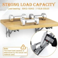 ECLshop Hyllor>2 st Fällbart Hyllkonsol 300mm Rostfritt Stål