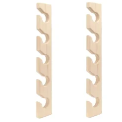 Hyllor>2 st Hat Rack Väggmonterad Trä, Keps Organizer Vägg, Vertikal Hattställ för Garderob