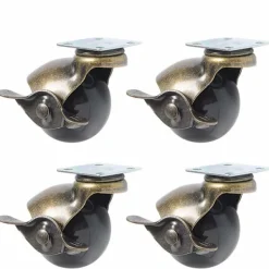 Stolar>4 st hjul för möbelben (1,5 tum (40 mm) - med broms)