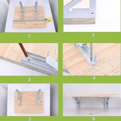 Hyllor>2 st hopfällbara hyllkonsoler, Diy väggmonterat fällbord gångjärn, spara bänkutrymme-mxbc