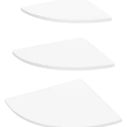 Hyllor>3 st Hörnvägg Hylla Vit 3-lagers Flytande Hörn Hylla Vägghylla