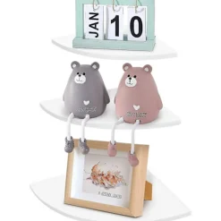 Hyllor>3 st Hörnvägg Hylla Vit 3-lagers Flytande Hörn Hylla Vägghylla