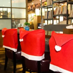 Stolar>10 st Julstolsöverdrag - Juldekorationer för julstolar Stolsdekoration Överdrag för julfest och middag, Juldekoration