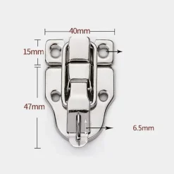 Kistor & Koffertar>(6 st) Låslåda, lämplig för smyckeskrin Resväska Antik verktygslåda Låsspänne Metallåda Spänne Låsspänne Spänne Trä låda Hårdvara spänne