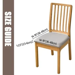 Stolar>6 st Matsalsstolsöverdrag vattentäta PU-läder Stolsöverdrag, svart svart