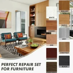 Stolar>21 st Möbel Reparations Pennor Multi-Användning Filtpenna Möbel Reparations Kit för Fläckar, Repor, Trägolv, Bord med Penna Spetsslipare
