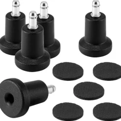 BEBETTER Kontorsmöbler>5 st Möbelben Lyftare, 5,8 cm Stationära Glidfötter Hög Profil Klockpall med 5 Separata Svampplattor för Kontors Snurrstols Tillbehör