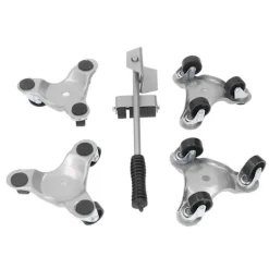 unbranded Pallar>4 st möbelflytthjul med lyfttriangel i järn, flyttset för tunga varor i hemmet